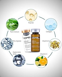 VOFEL Anti Aging Serum Hyaluronic Acid Serum For Face BB Glow Starter Kit Serum Ampoules for Skin Treatment Kit 0.35 oz 8 Vials