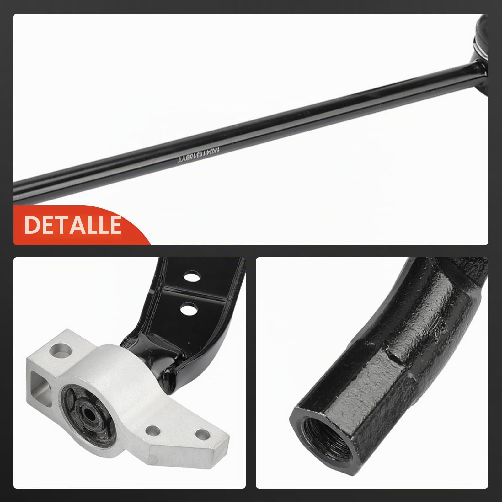 Frankberg Juego de brazos de control enlace estabilizador 8 piezas | 1K0407151AA; Compatible con: Altea XL 5P5 5P8, T.o.u.r.a.n 1T1 1T2, Golf VI Cabriolet 517, Golf Plus 521 5M1