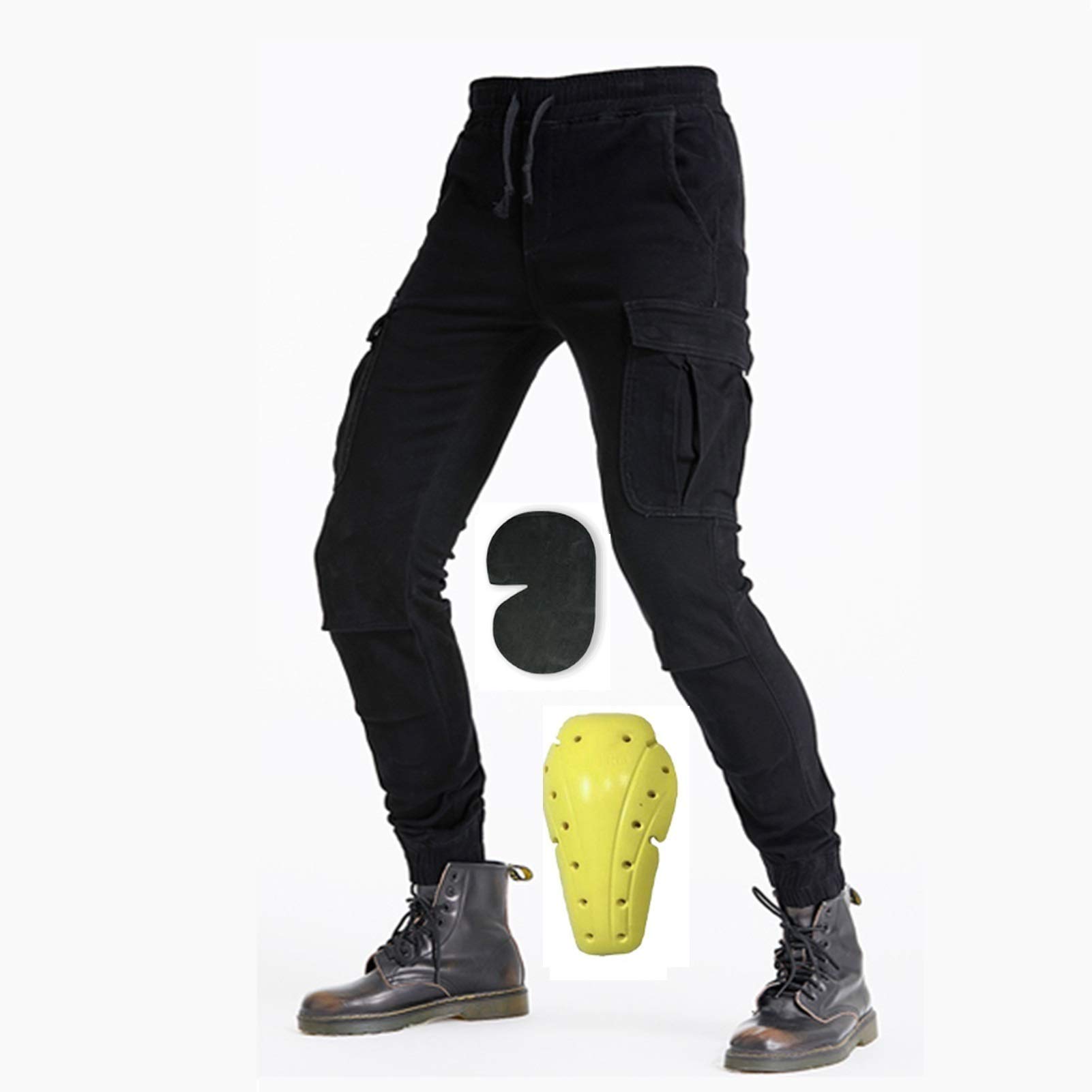 Winddichte Und Fleece Motorradhose Motorrad-Reithose Für Herren Winter Plus Samtdickes Warmes Material, Abnehmbare Schutzausrüstung Unisex, Geeignet Zum Reiten Im Freien