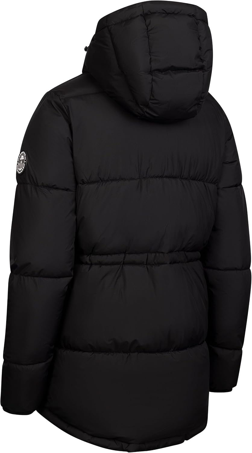 Trespass Women's Waterproof Breathable Jacket Pinchi - Mini Ripstop Fabric, Stitched Baffles, Adjustable Grown on Hood
