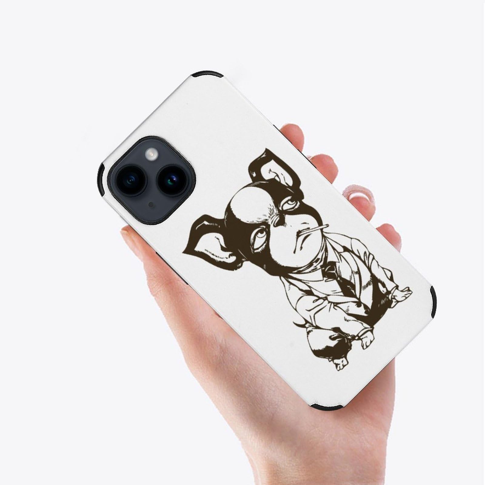Amazon.co.jp: ジョジョの奇妙な冒険 イギー iPhone 15 ケース レザー