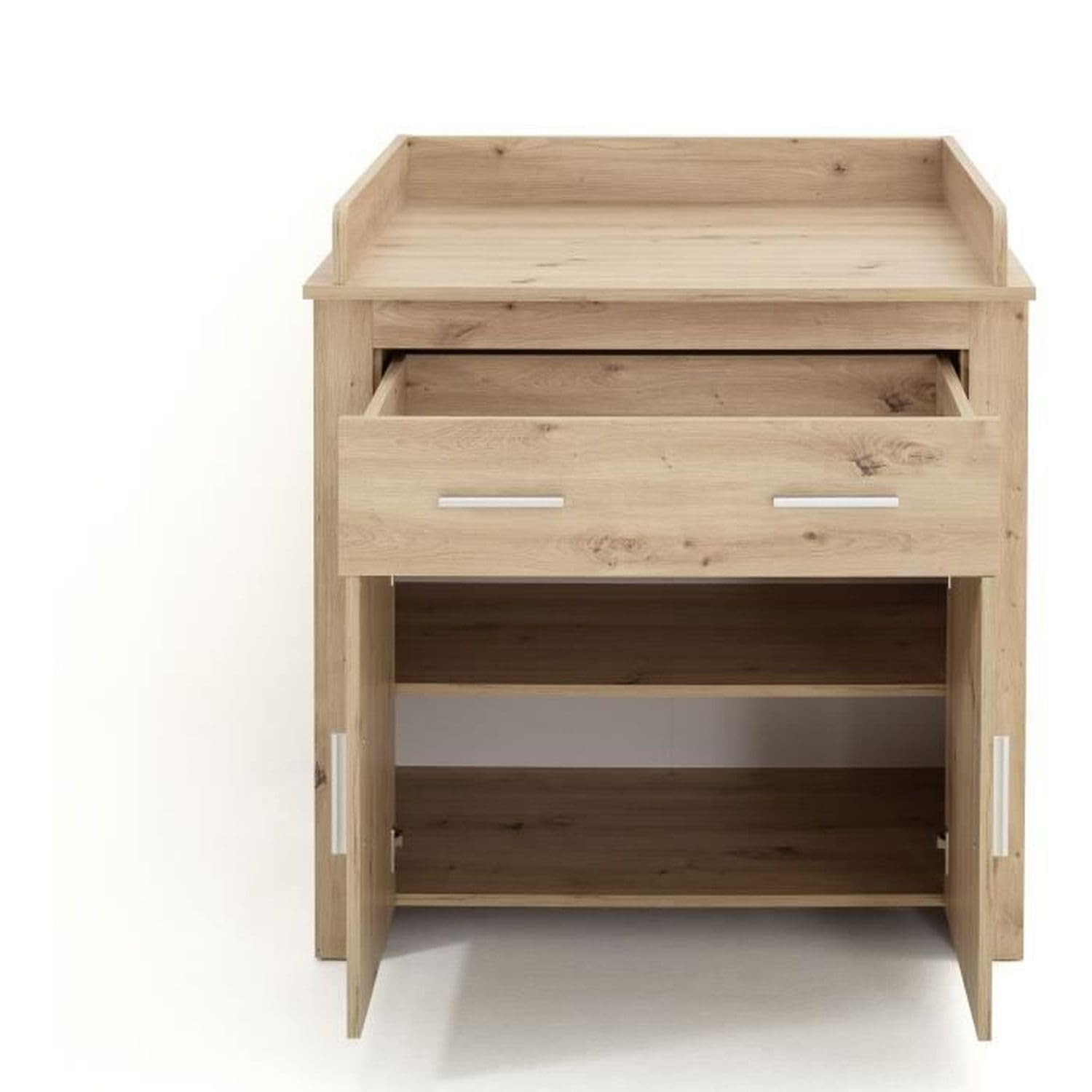 TREND TEAM Chambre bébé Duo : Lit 70 x 140 cm + Commode a Langer AHOI - Chene