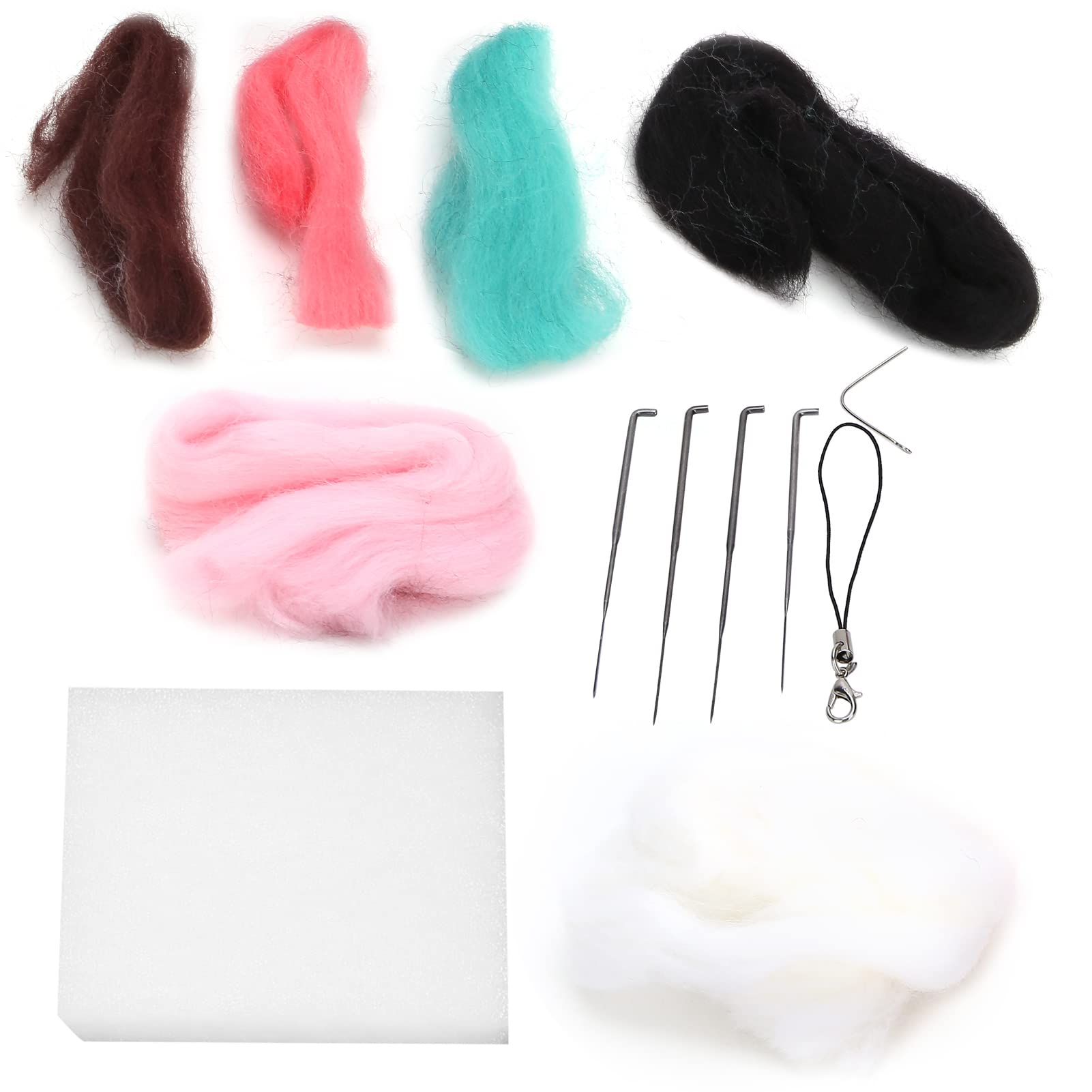 Needle Felting English Panda Material Package Instructions Decoration Doll Poke Fun Production Animal Plush Wool Doll Making