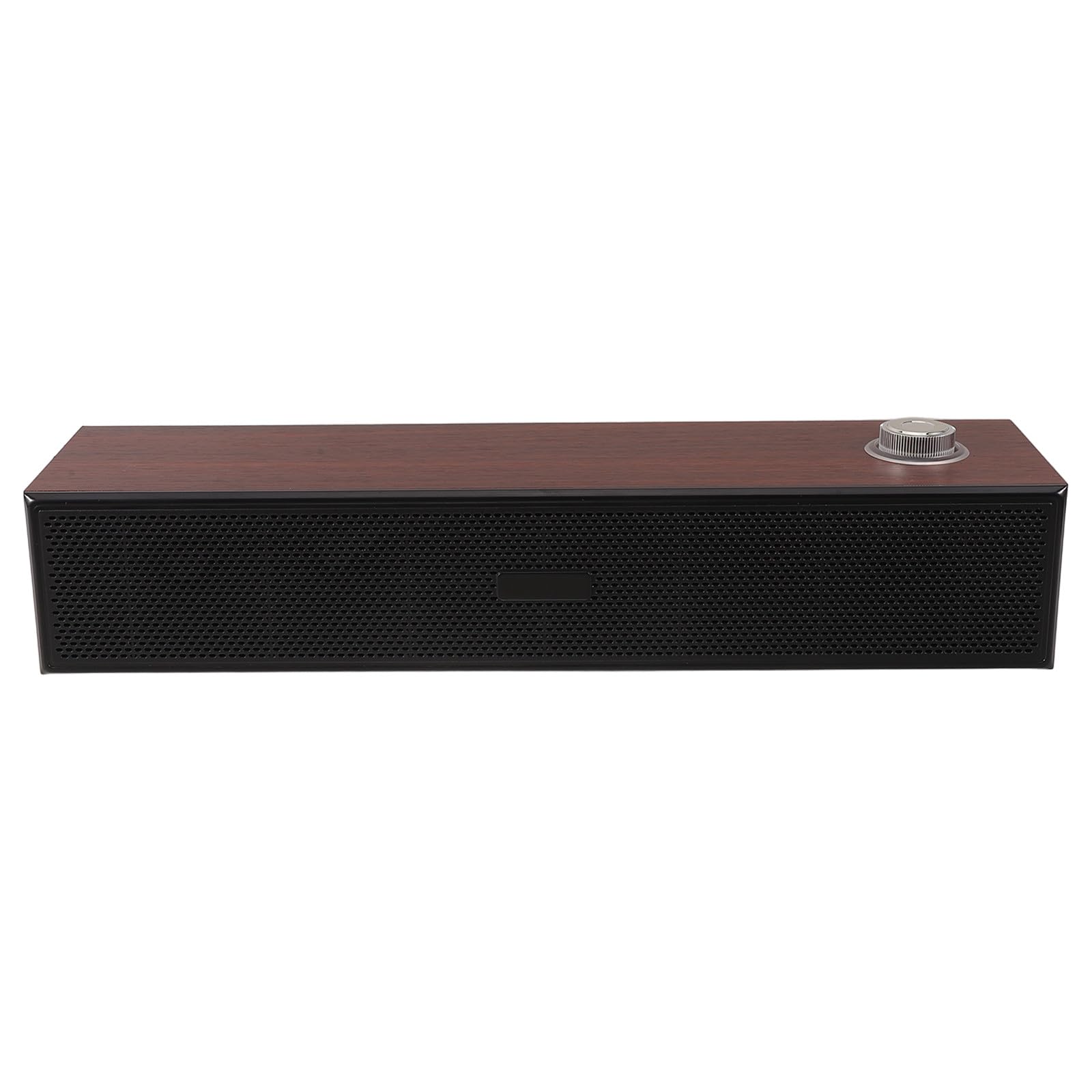 ibasenice Altoparlante per Computer: Soundbar per PC con Suono Stereo - Altoparlante soundbar in Legno da 14,6" per Monitor Desktop, Laptop, USB e connessione cablata da 3,5 mm