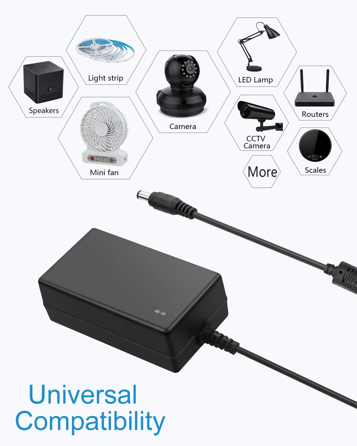 Icons representing universal compatibility with various devices