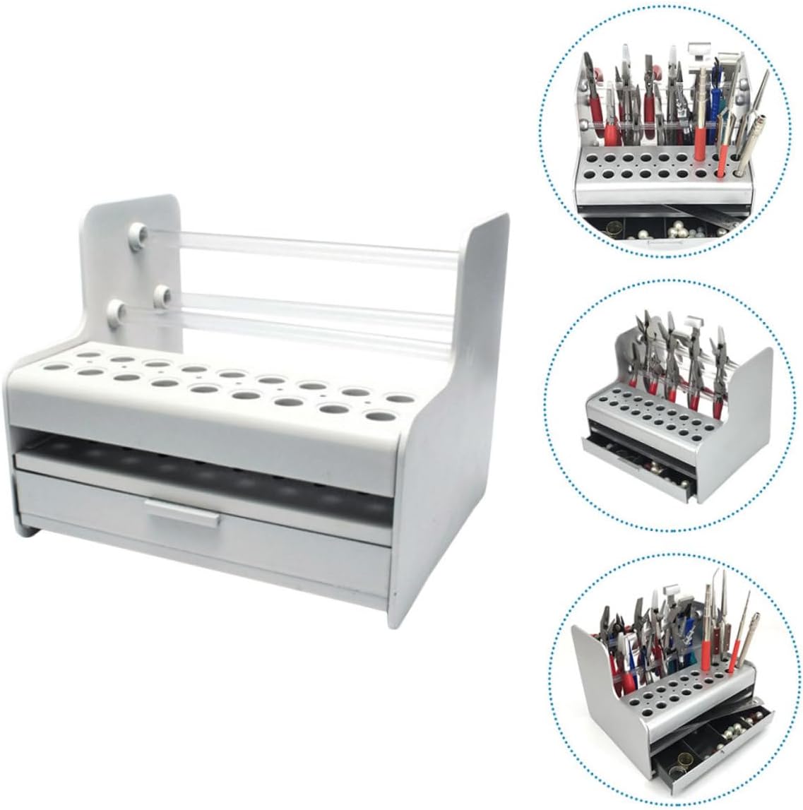 Stationary Organizer Pliers Rack Tool Holder Bracket Sturdy Construction for Workshop