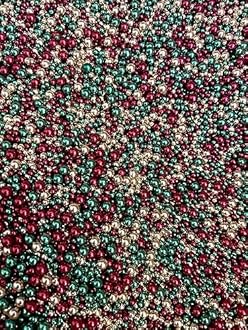 Cake N Bake Christmas Themed Edible Sprinkles (35g, Christmas Metallic Themed)