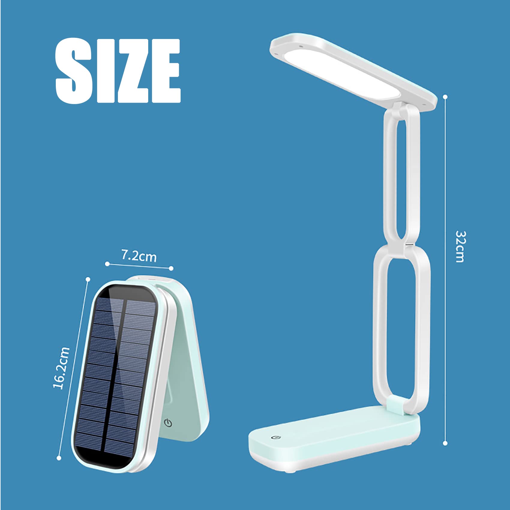 Lampara LED Escritorio Solar Portátil Plegable Lampara LED Recargable USB Lámpara de Mesa Solar Luz de Lectura Lámparas de Lectura de Noche para Trabajar, Estudiar (Rosado)