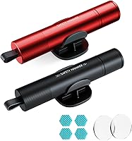 Vista 9 de Rompedor de Ventanas Cortador de Cinturón de Seguridad, Herramienta Rompedor de Ventanas de Coche, Rompedor de Vidrio de Emergencia y Herramienta