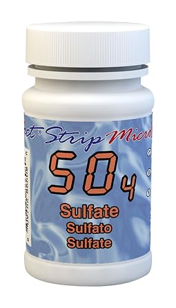 Industrial Test Systems eXact 486608 Micro Sulfate Strips, 0-150 ppm Detection Range Bottle of 50