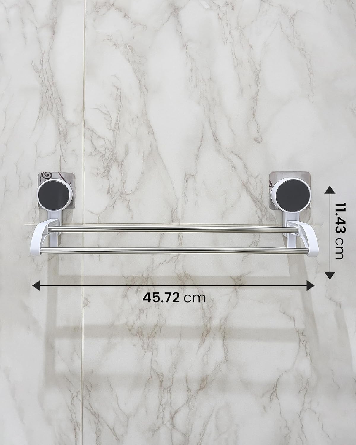 Self Adhesive Towel Bar - No Drill Installation -3