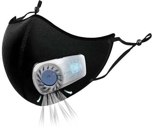 Bwinmak Extractor para máscaras con filtro, para correr, ciclismo, deportes al aire libre (plata)