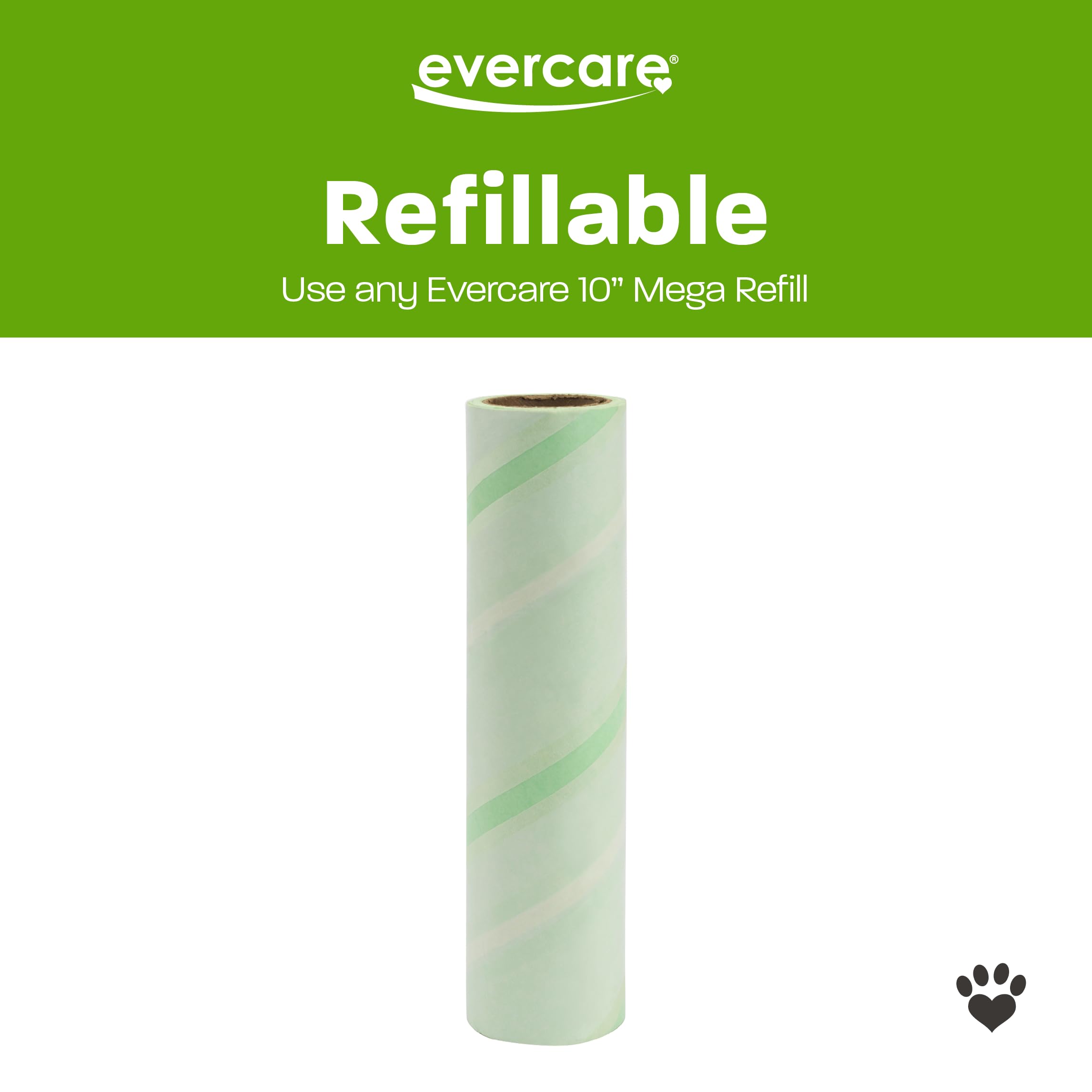 Evercare Ultra Sticky Pet Mega Fusselrolle Vorteilspack mit Fusselrolle und 2 Nachfüllrollen, je 50 Blatt