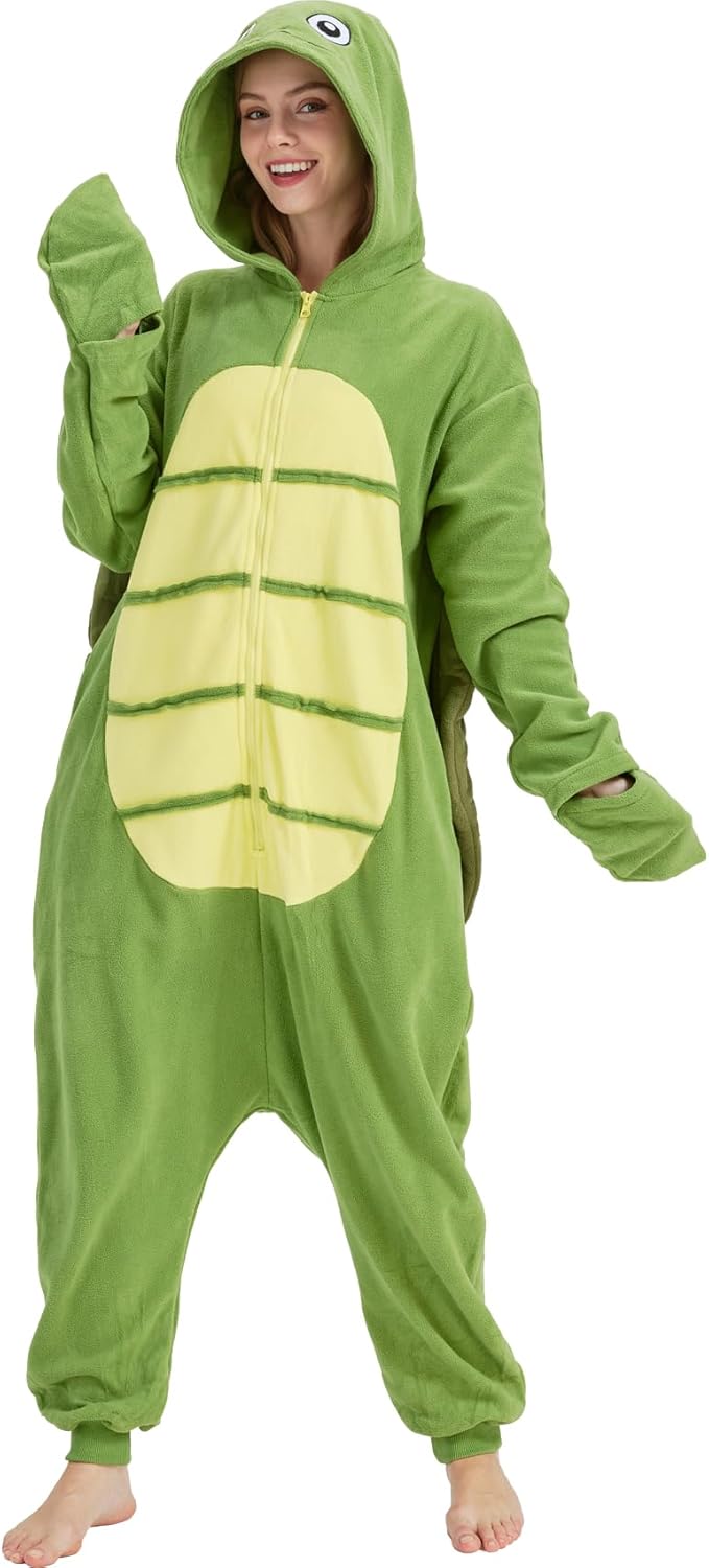 AIYOUYIYA Adult Sea Creatures Onesie Lobster, Crab, Shrimp, Seahorse, Turtle Halloween Costume Unisex Animal Cosplay Pajamas - Image 2