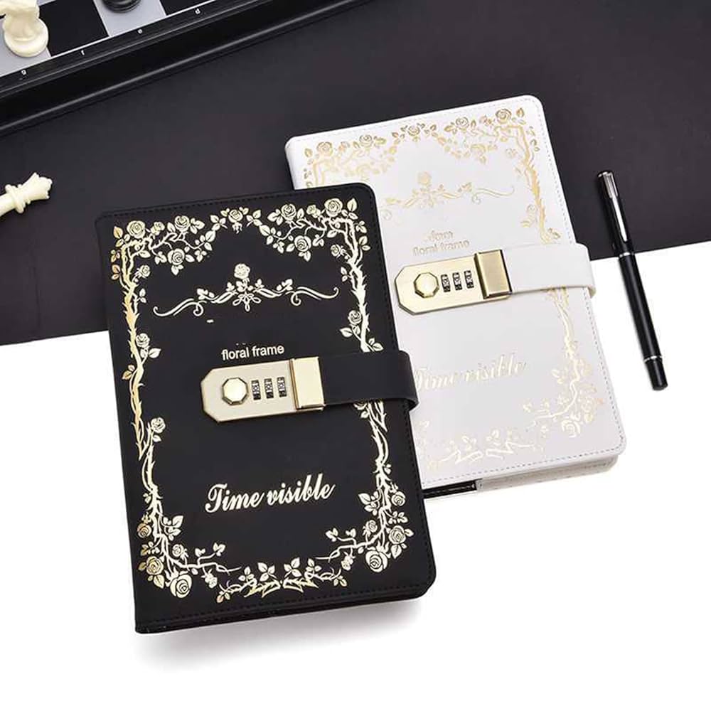 Amazon.co.jp: 手帳 鍵付きノート メモ帳 日記帳 B6 PUレザー