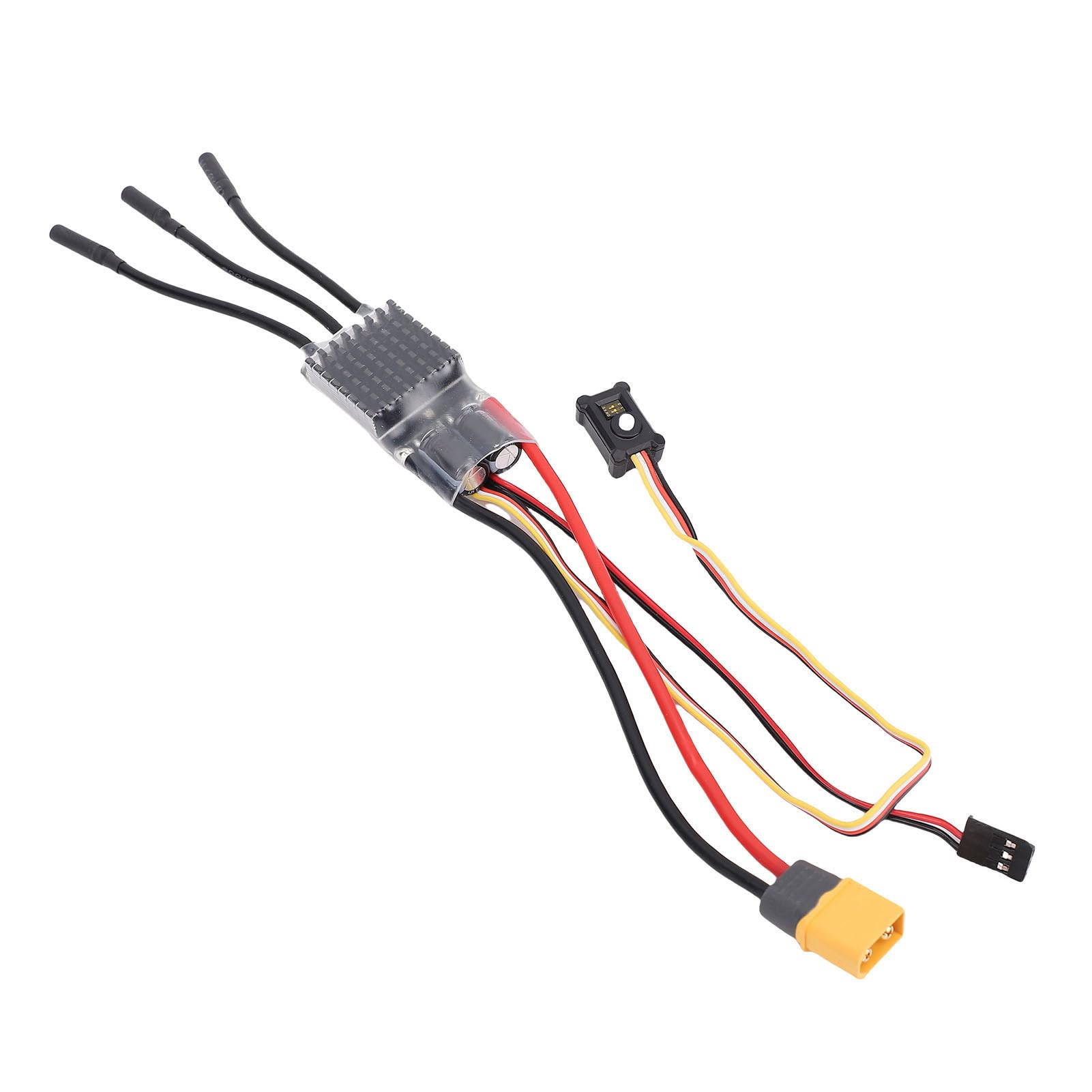 Alomejor Motorowa Kombinacja Bez mioteł Bez 1850 KV Broachs o 1850 KV dla Użytkownika dla Crawler RC Axial SCX10 1/10 CAR, Łączność USB, dla Aplikacji Serwomotorycznych z Wysokim Skrętnym, 1 Zestaw