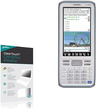BoxWave Screen Protector Compatible with Casio FX-CG500 - ClearTouch Crystal Privacy 2-Pack, Privacy Screen Protector Flexible Film Clear