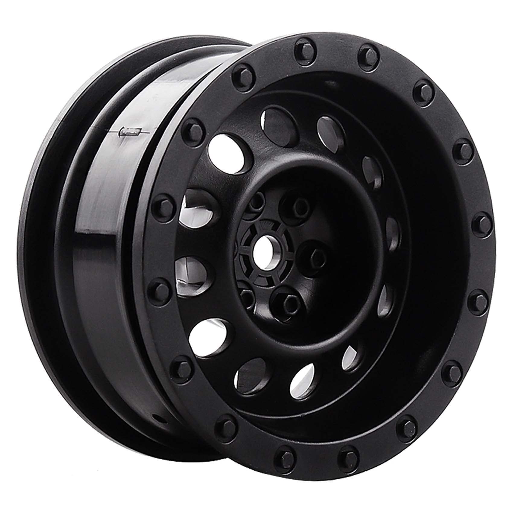 4 Cerchi Cerchi Ruota CNC 1.9" Per RC Cingolati 1:10 - Compatibili Con SCX10, D90, TRX-4, In Metallo Nero Ruote Per Crawler RC Scala 1:10 - Foto 9