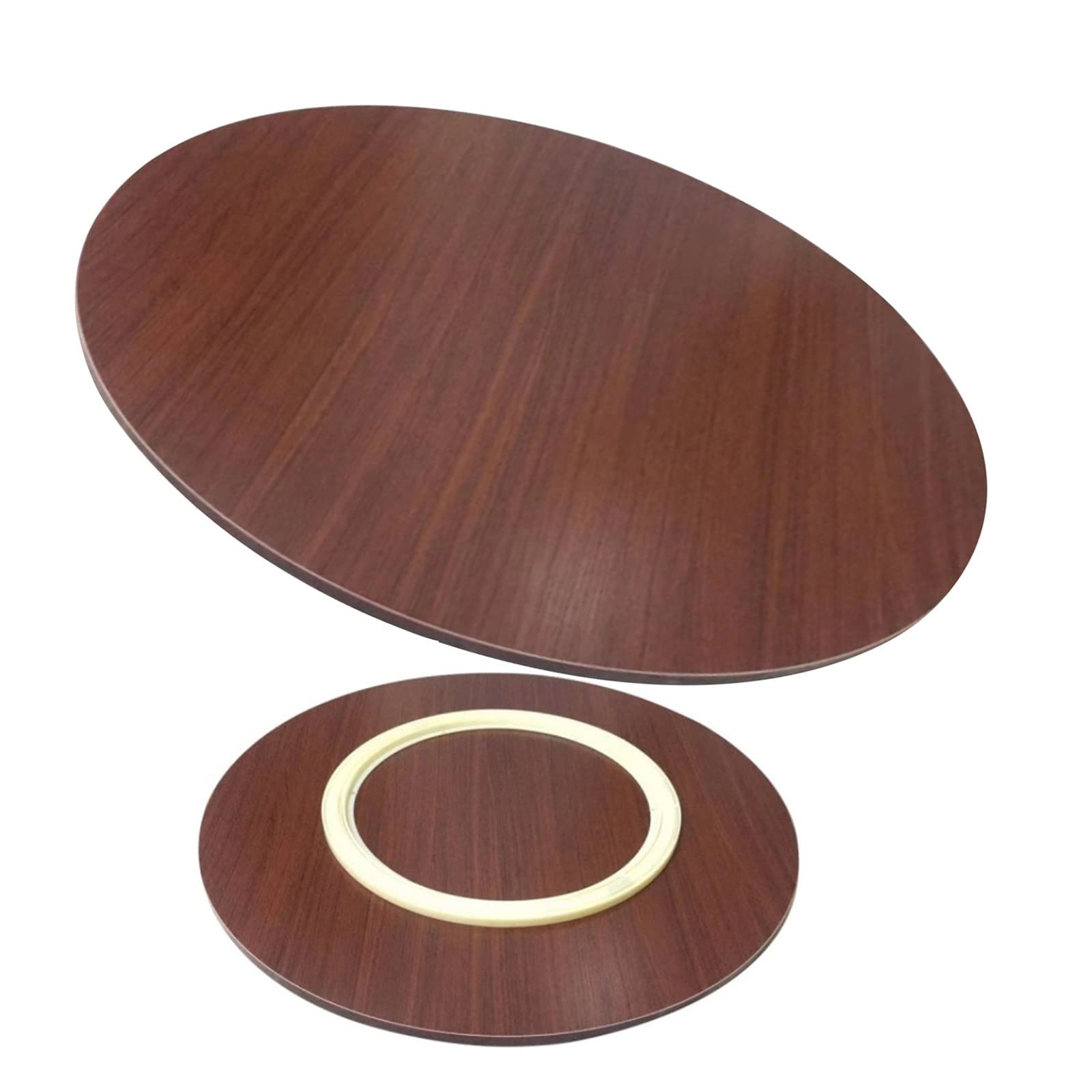 Large Wooden Turntable Lazy Susan, Wooden Lazy Susan Serving Tray, 24in 28in 32in Dining Table Organizer Tray, Rotating Serving Tray Round Dining Table, Kitchen Swivel Plate, Hotel Tabletop Service Pl