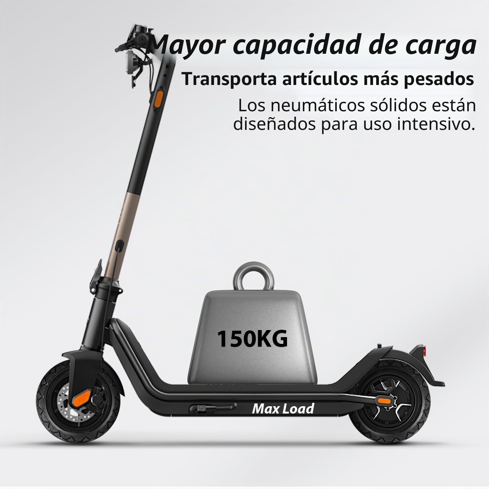 2 Neumáticos Macizos 10" 10x2,75-6,5 70/65-6,5 para Patinete Eléctrico | Compatibles con Hiboy Max3, Dualtron 3, KuKirin G3 y Speedway 5, resistentes al desgaste, ruedas de repuesto sin aire