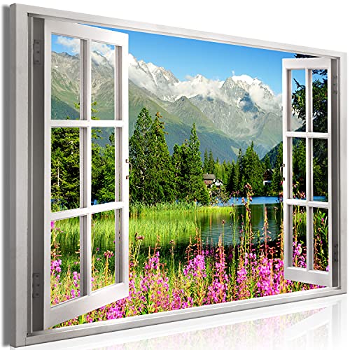 canvashop Quadri Montagna Con Finestra 100X70 Cm Dolomi | FindTheDeal