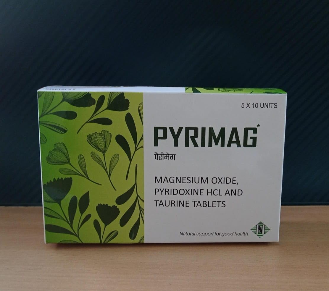 PYRIMAG - 5 Strips of 50 Tablets: Fast-Acting and Effective Relief for PMS Symptoms – Period Cramps, Bloating, Mood Swings, Sleep Issues, and Hormonal Imbalance During Menstrual Cycle-image-25