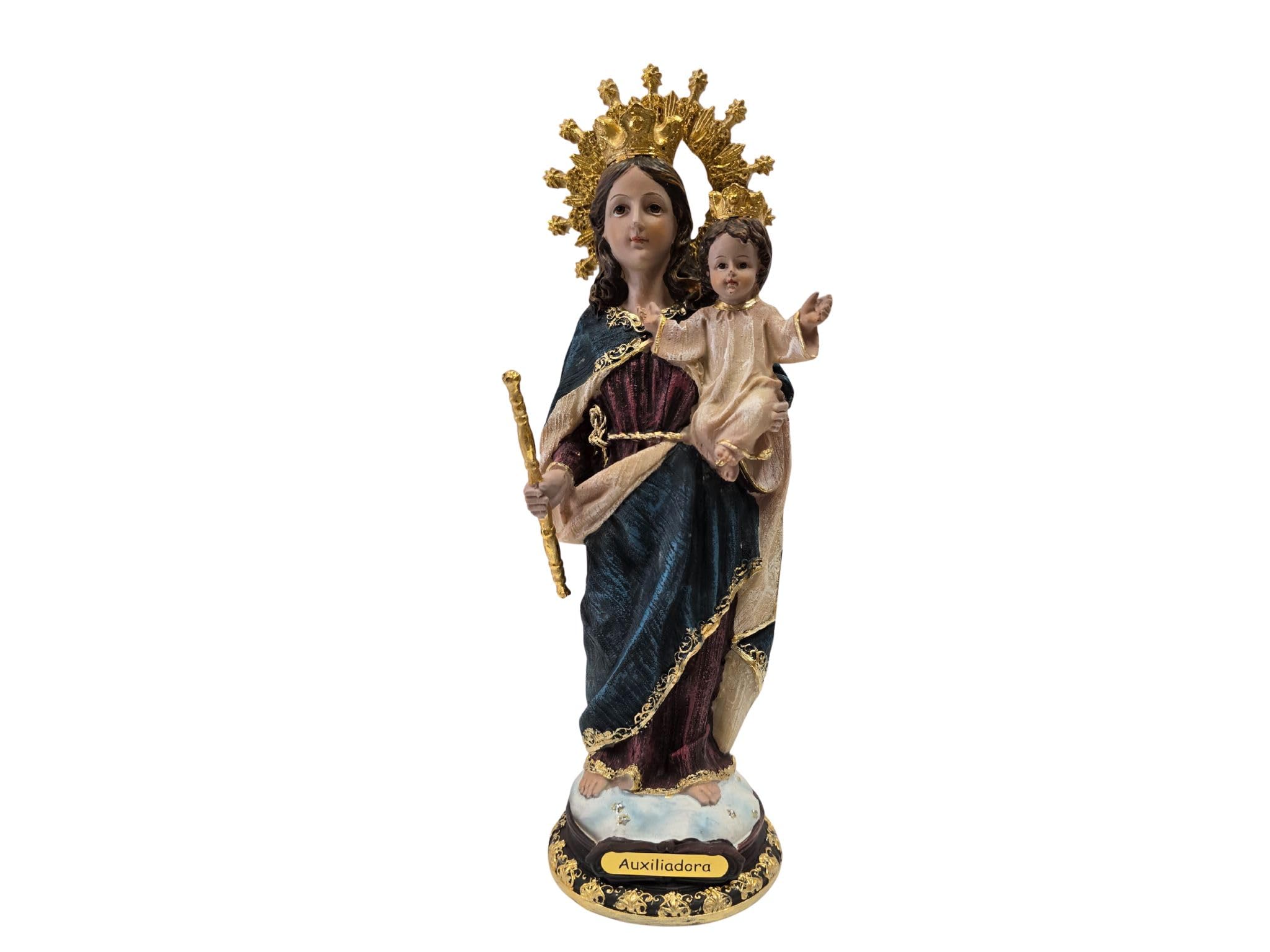 Figurine Vierge Auxiliatrice pour un coin prière apaisant à la maison