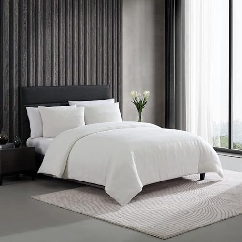 Miniatura 2 de Vera Wang - Juego de funda de edredón tamaño Queen, ropa de cama de algodón de lujo con fundas a juego, decoración del hogar para todas las