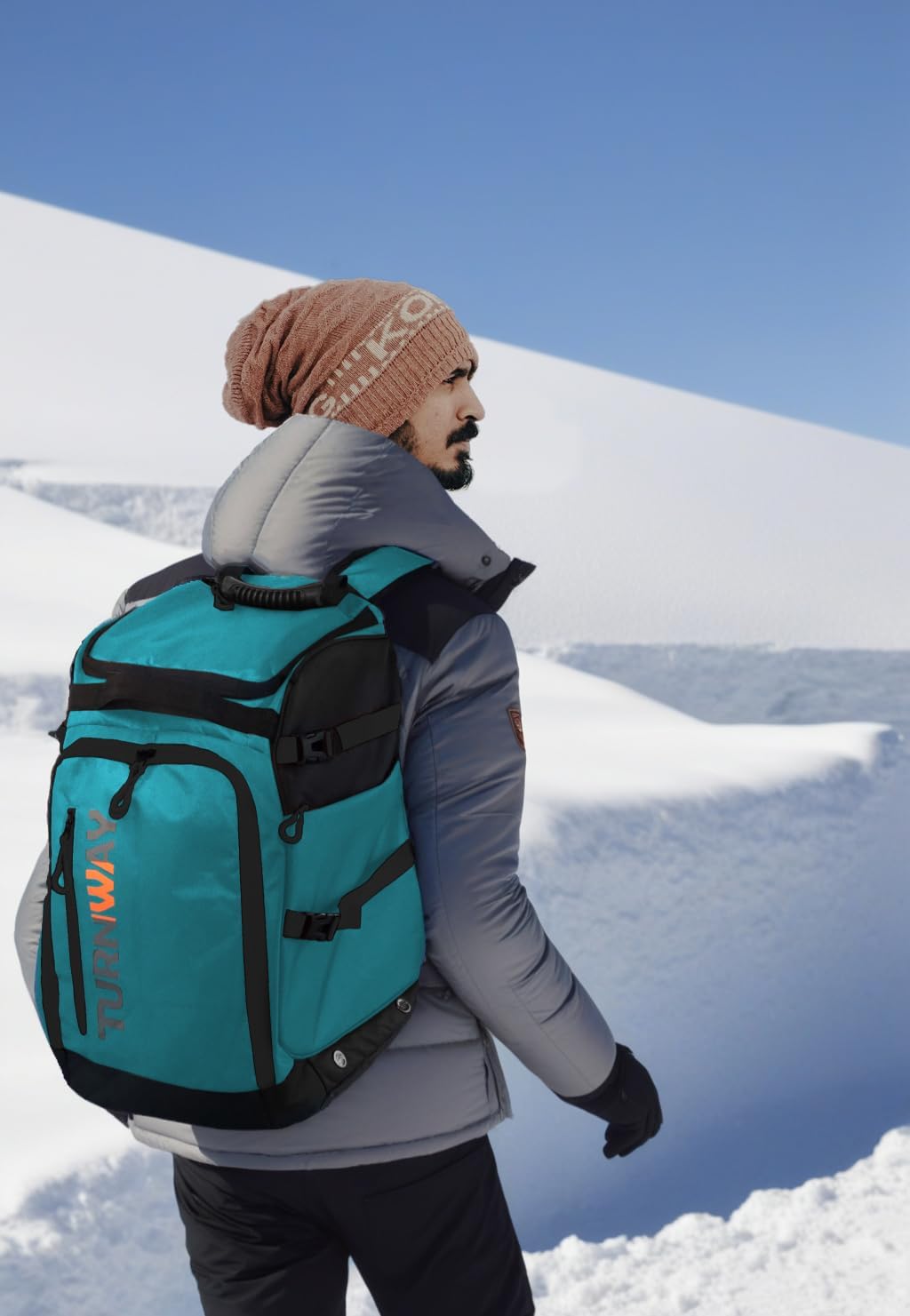 Ski/Snowboard Boot Backpack/Ski Boot Backpack | Excellent for Store All Gear | Travel with Waterproof Exterior, Reflective Strip for Men, Women and Youth