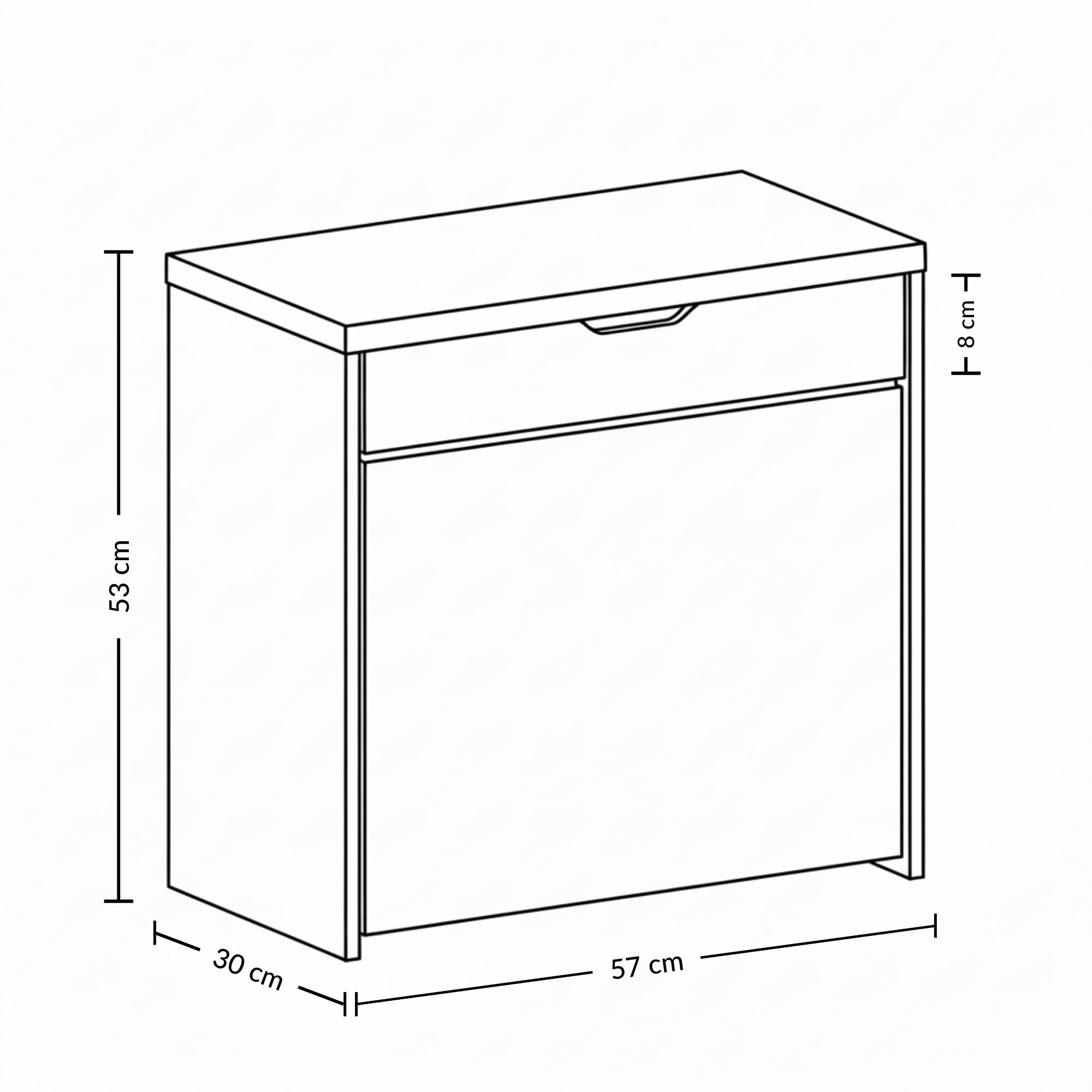 MDF Schuhschrank mit Sitzbank und ausziehbaren Regalen, Polyester Polsterung, 57 x 30 x 53 cm, Multifunktional für Flur (schwarz)