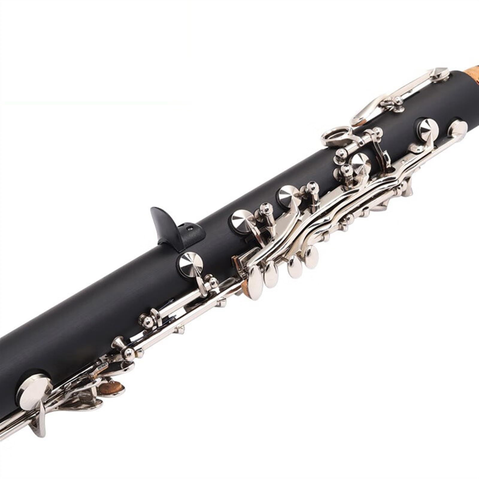 Dilwe Bb Clarinet, 17 Keys Descending, B-tone, Bakelite Clarinet with Reed, Cleaning Cloth, Bag, Woodwind Instruments