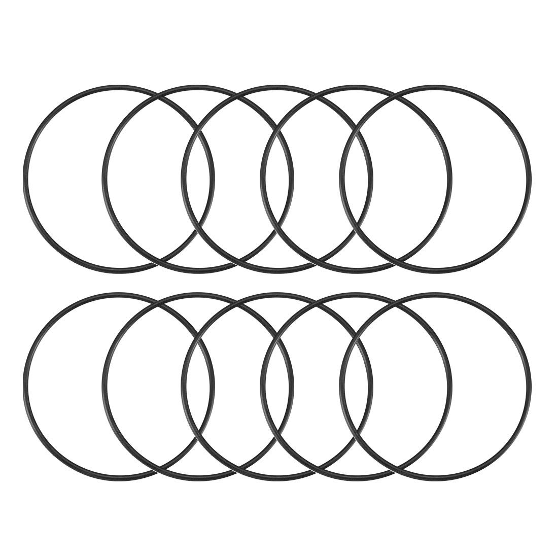 uxcell Nitrile Rubber O-Rings 95mm OD 89mm ID 3mm Width, Metric Sealing Gasket, Pack of 10