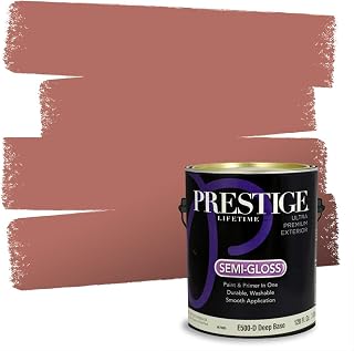PRESTIGE Exterior Paint and Primer in One, Cavern Clay, Semi-Gloss, 1 Gallon