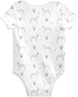 Vista 2 de vvfelixl Trajes de bebé lindos conjuntos de cachorros de manga corta de algodón ropa de bebé para niños niñas 0-24 meses