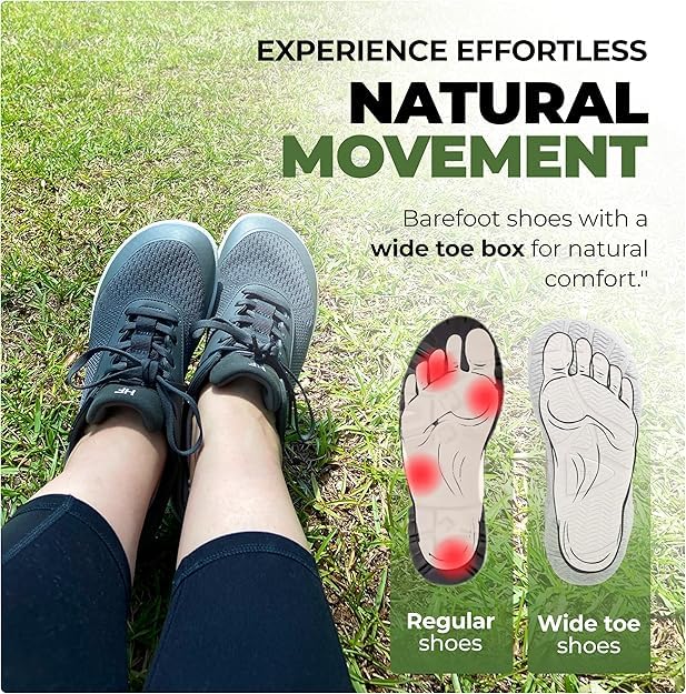 Image of Hike Footwear HF Stride - Hands-Off & Ergonomic Barefoot Shoes for Women Men, Thin Sole & Ultra-Light, Effortless Daily Wear Unisex