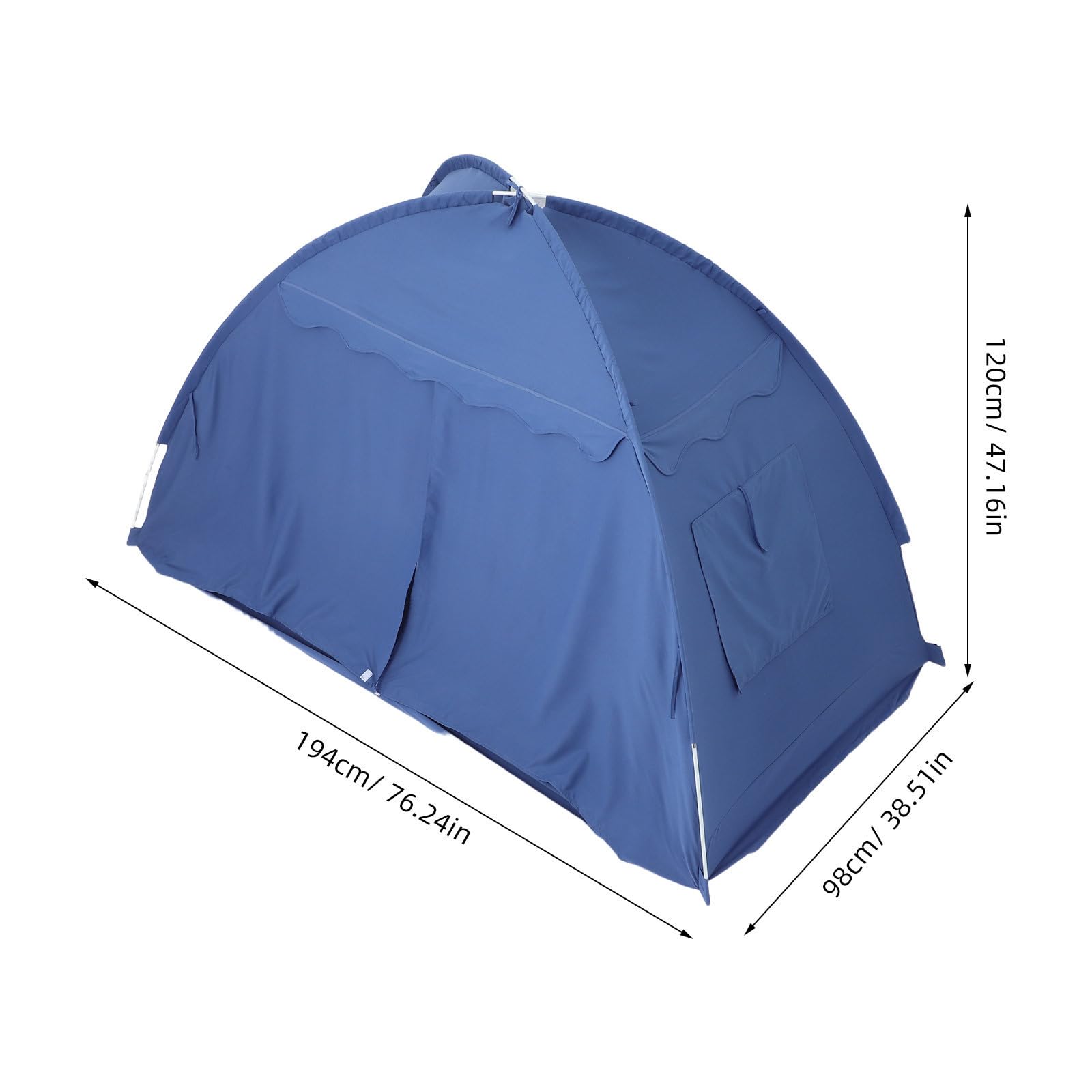 HANABASS Tienda de Cama Infantil para Interior Tamaño Individual Azul