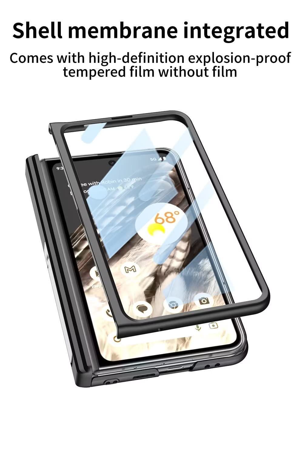 Coque Google Pixel 9 Pro Fold 5G Support et Protection Écran en Verre Trempé - Ma Coque
