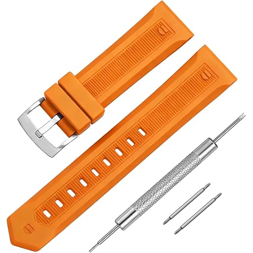 Silcone Rubber Watch Band Strap Replacement For Tag Heuer Formula F1 Aquaracer 22Mm