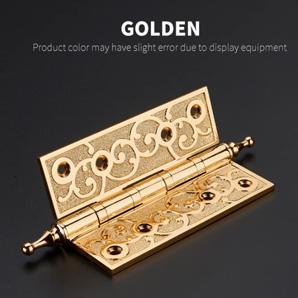 Mute Copper Thick Bearing Hinge Door Hinge Wooden Door Closing Door, with Screw Mute Bearing Hinge Hinges(Black)