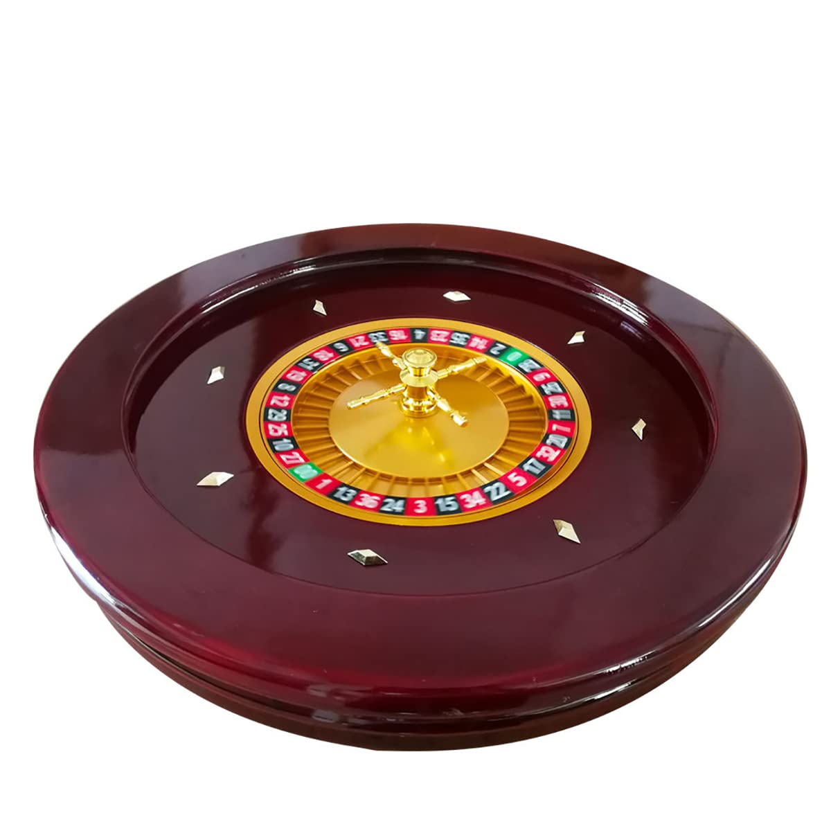 Roulette de casino professionnelle avec finition brillante pour divertissement à domicile et soirées de jeux