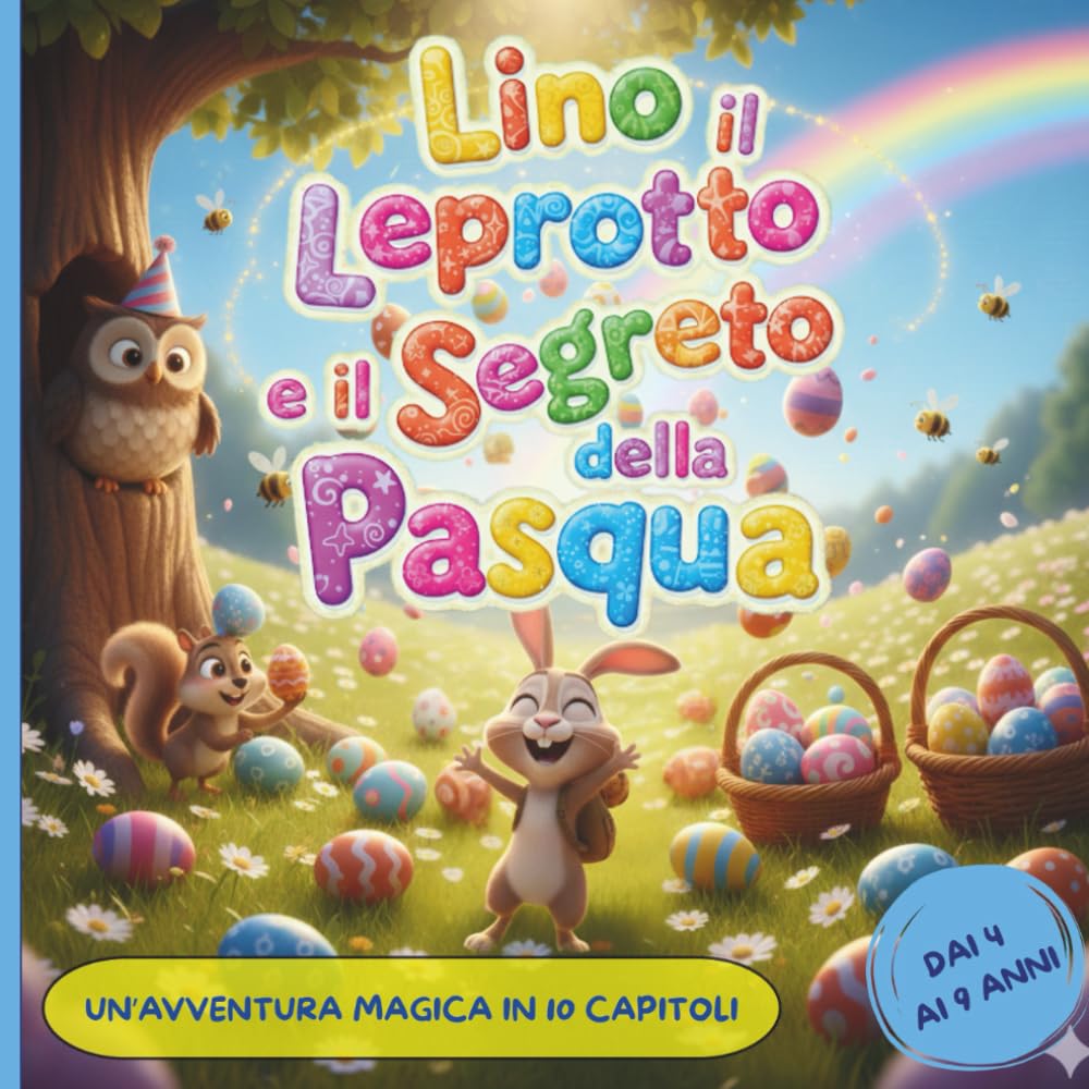 Lino il Leprotto e il Segreto della Pasqua: Una Storia Magica per Bambini in 10 Capitoli Illustrati sulla Gentilezza e il Coraggio (Libro Illustrato di Pasqua)