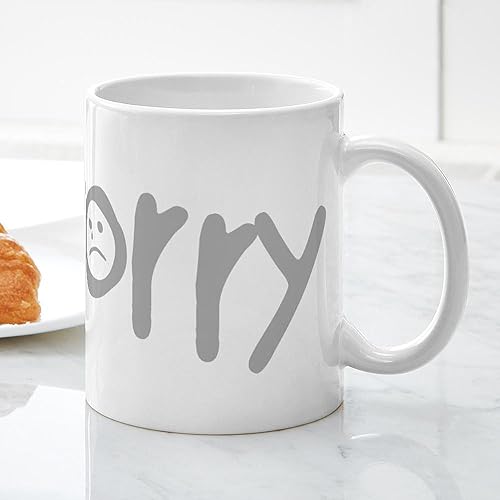 Miniatura 5 de CafePress Taza de café de cerámica con texto en inglés "I'm Sorry", taza de té, 11 onzas