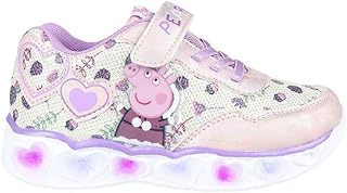 Cerdá-Zapatillas Led Peppa Pig de Color Lila, Niñas