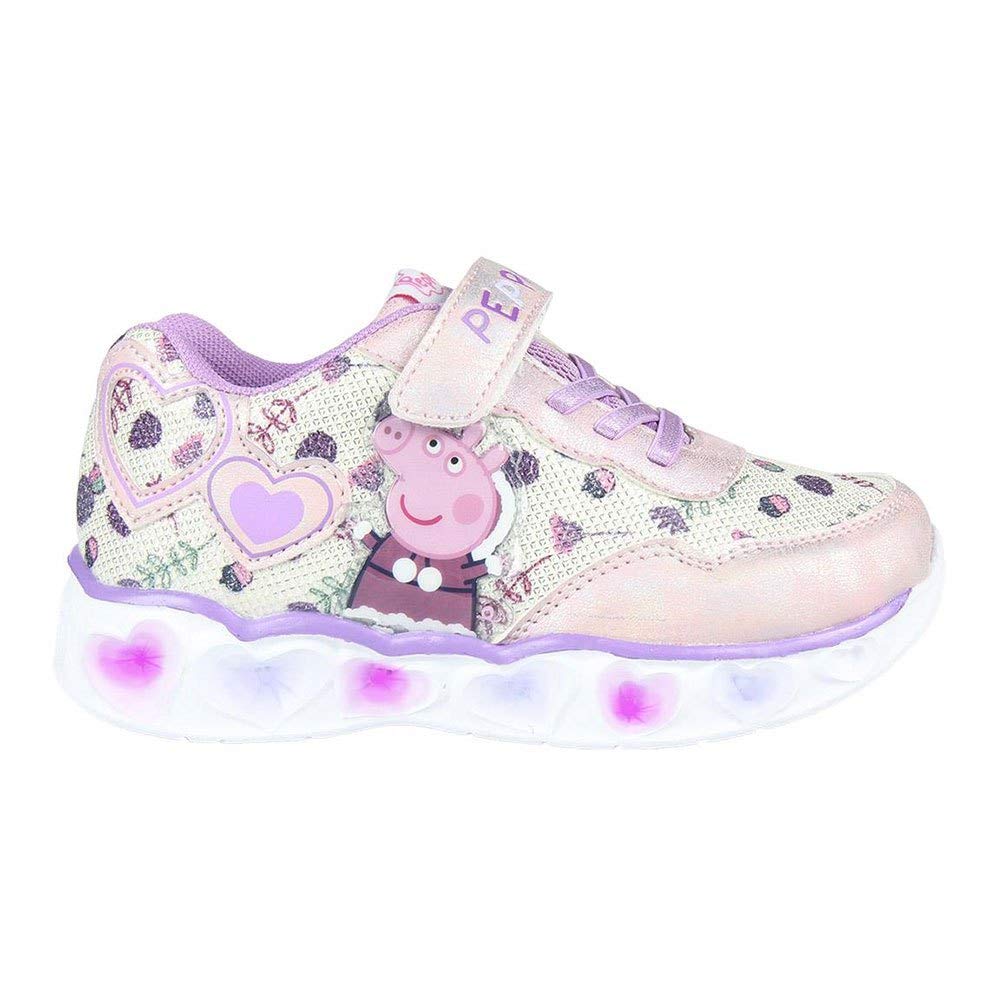CERDÁ Life'S Little Moments Cerdá - Zapatillas Led Peppa Pig de Color Lila Zapatillas LED Peppa Pig de Color LilaNiñas
