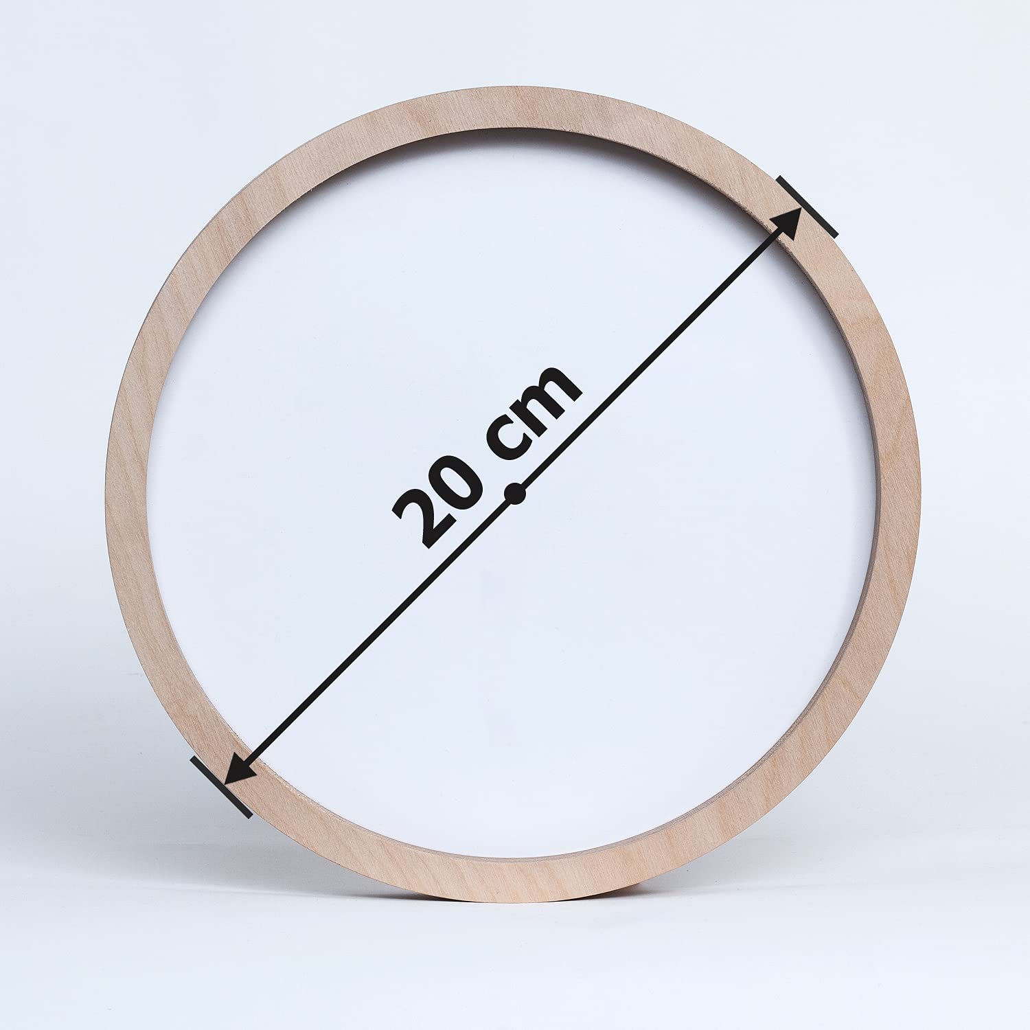 Tulup Holzuhr Uhr Holz Modern Runde ⌀ 20cm Dekoration Stille Uhren Wanduhr Weiße Uhrzeiger - Steinwand