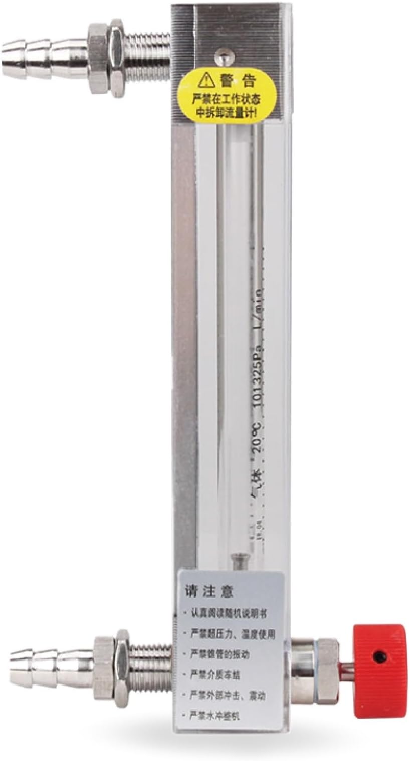 LZB‑3WB Glass Rotor Flow Meter Variable Area Rotameter Float Flow Meter for Gas/Liquid Small Low Flow Panel‑Mount Measurement(Gas-40-400mL-min)