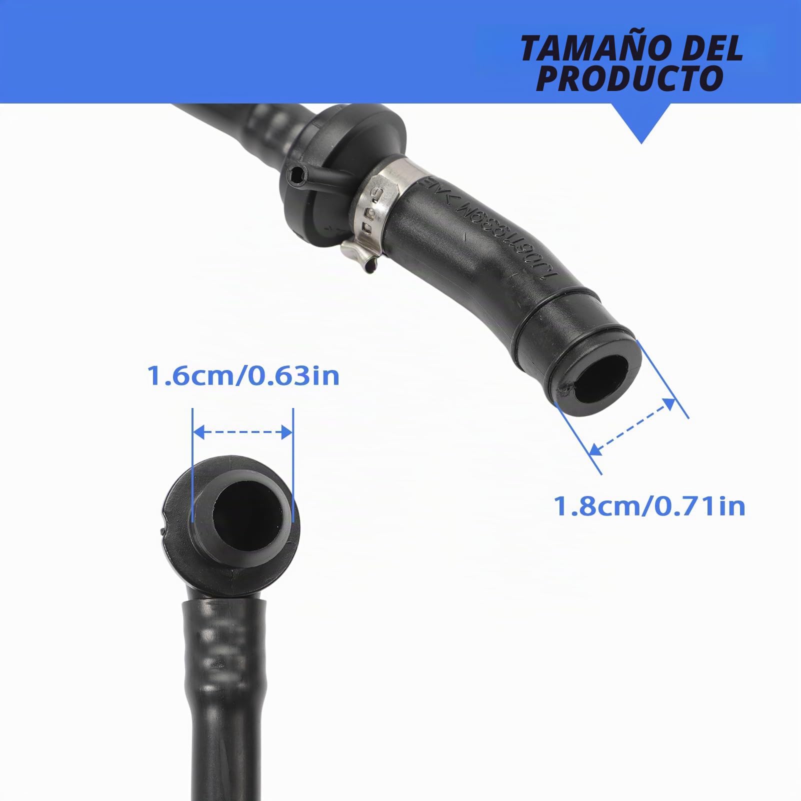 Freno Refuerzo Vacío Manguera para Audi A3 8L1 1.9 TDI für V.W Golf 4 Skoda Octavia Seat Leon 1.9 Tdi Sdi 1J0612041G Mangueras Freno 1J0612041GD