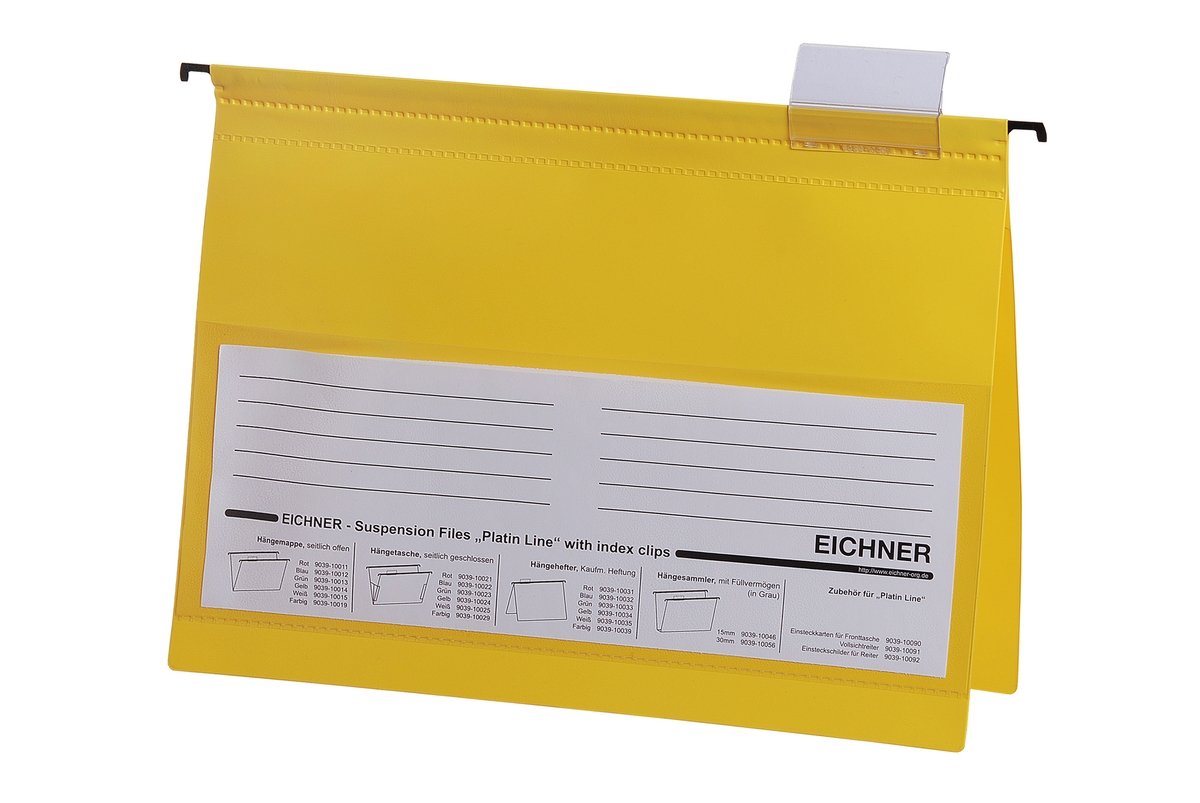 10 PVC-Hängehefter, verschiedene Farben verfügbar