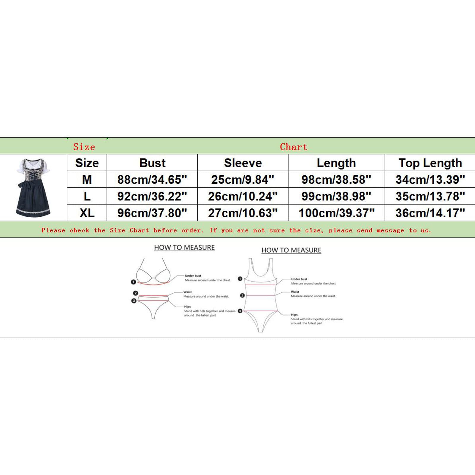 Vestito Dirndl Tedesco da donna, a spalle scoperte, Oktoberfest birra da ragazza, 3 pezzi, taglia grande, abito a maniche a campana, abito