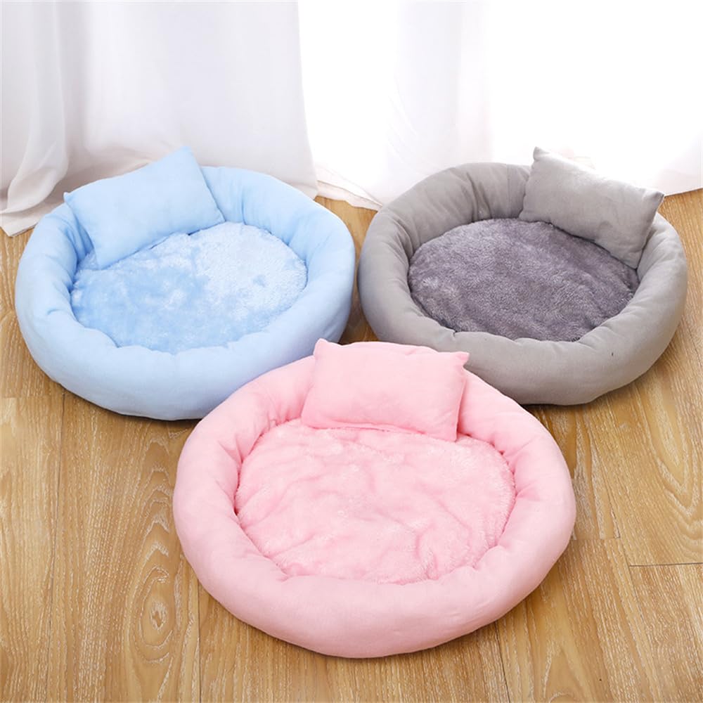 Zerbuger Cama Redonda Para Gatos Rosados, Cama De 20 Pulgadas Para Gatos O  Perros Pequeu00f1os